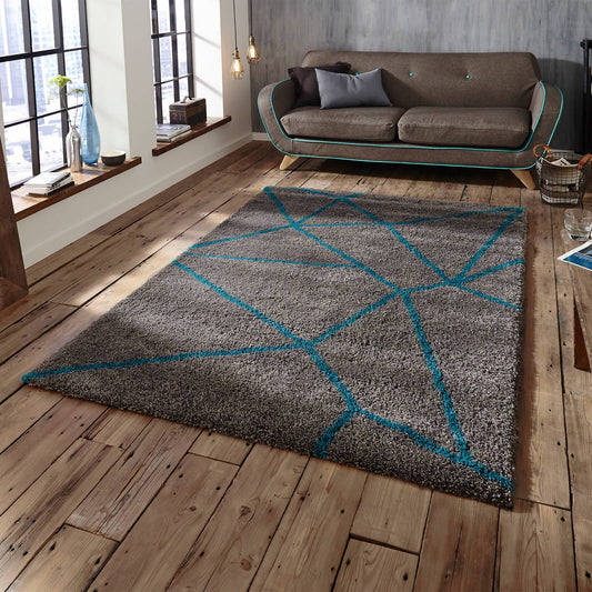 Think Rugs Royal Nomadic 5746 Grey / Blue Rug