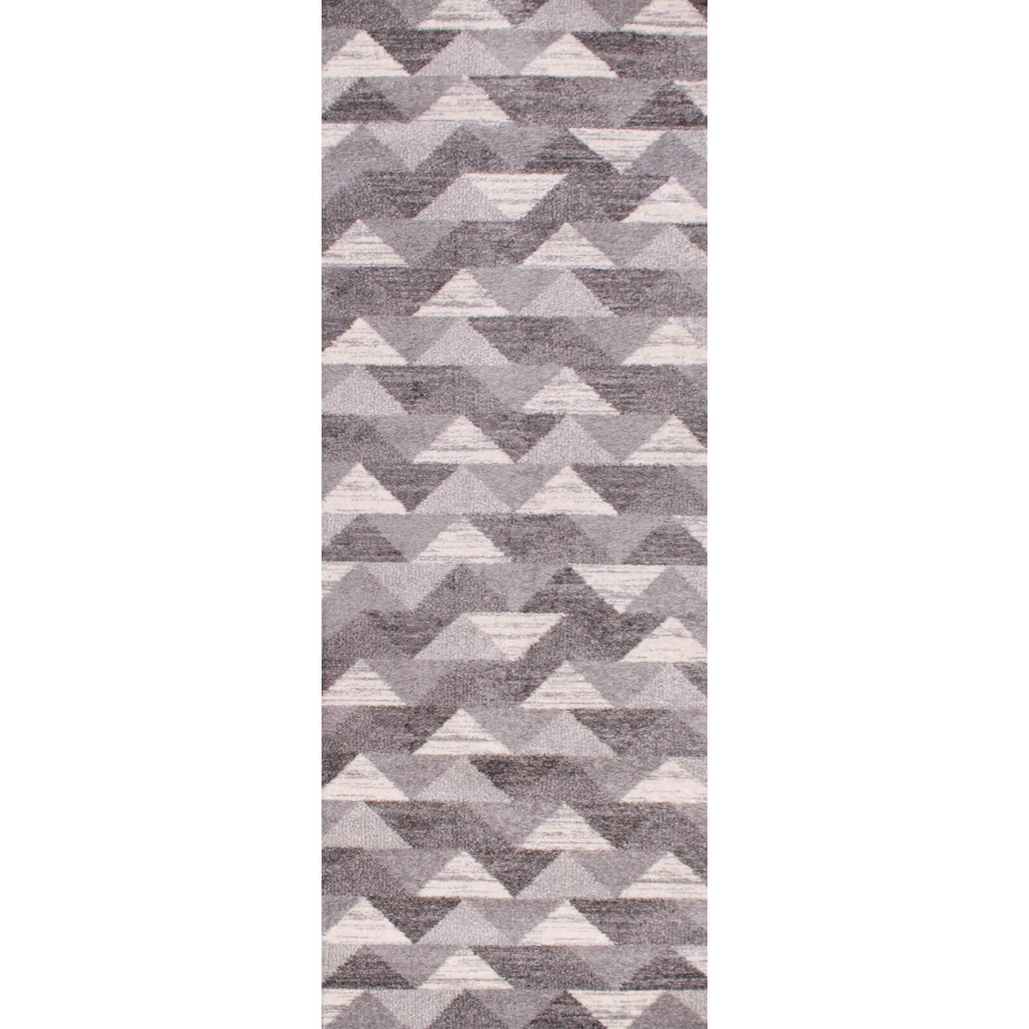 Spirit Triangle Grey and Silver Modern Rugs