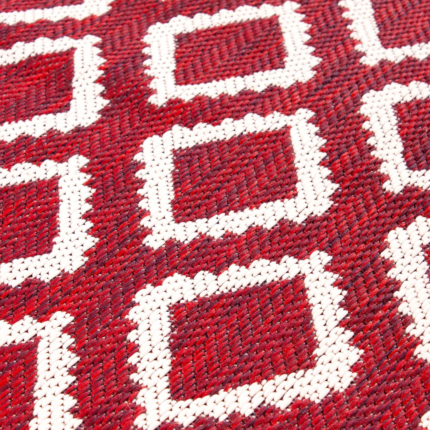 Rug Style Terrace Diamond Red Rug