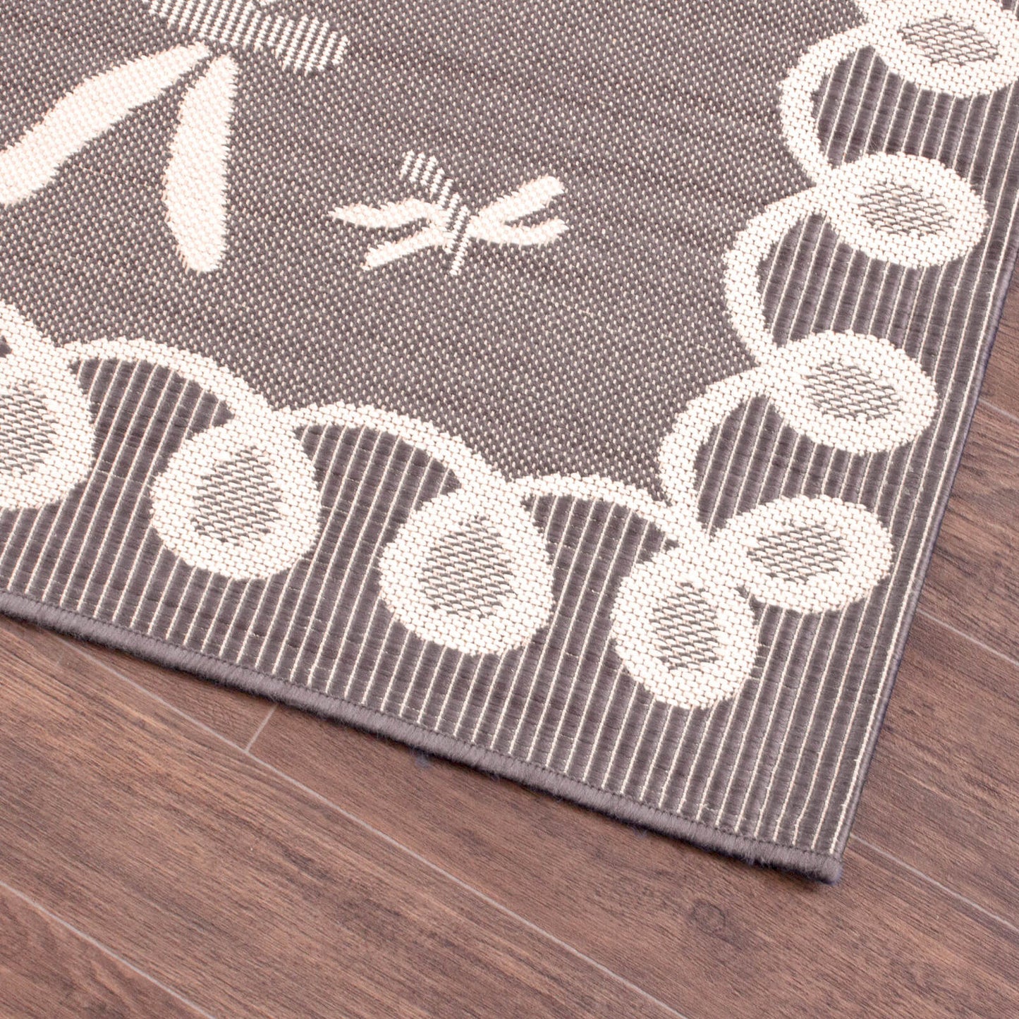 Rug Style Terrace Dragonfly Silver Grey Rug