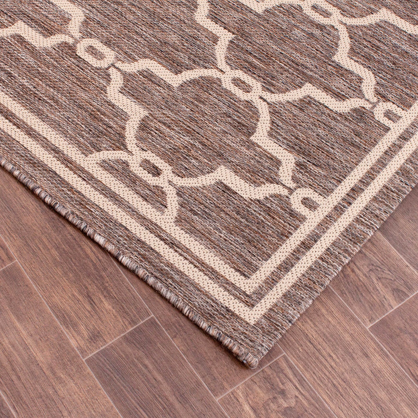 Rug Style Terrace Spanish Tile Taupe Natural Rug