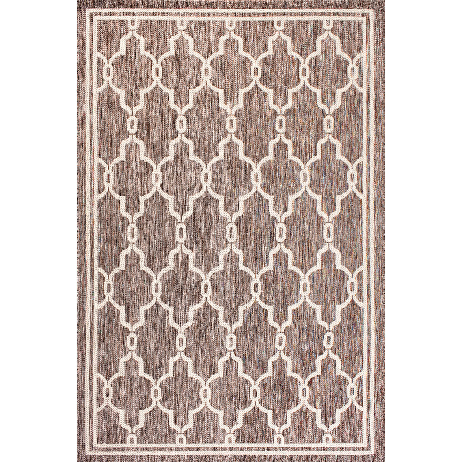 Rug Style Terrace Spanish Tile Taupe Natural Rug