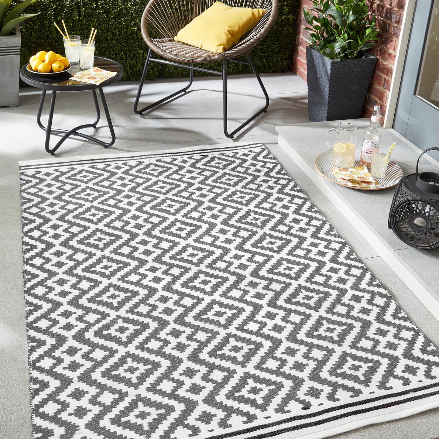 Origins Aztec Grey/Dark Grey Rug