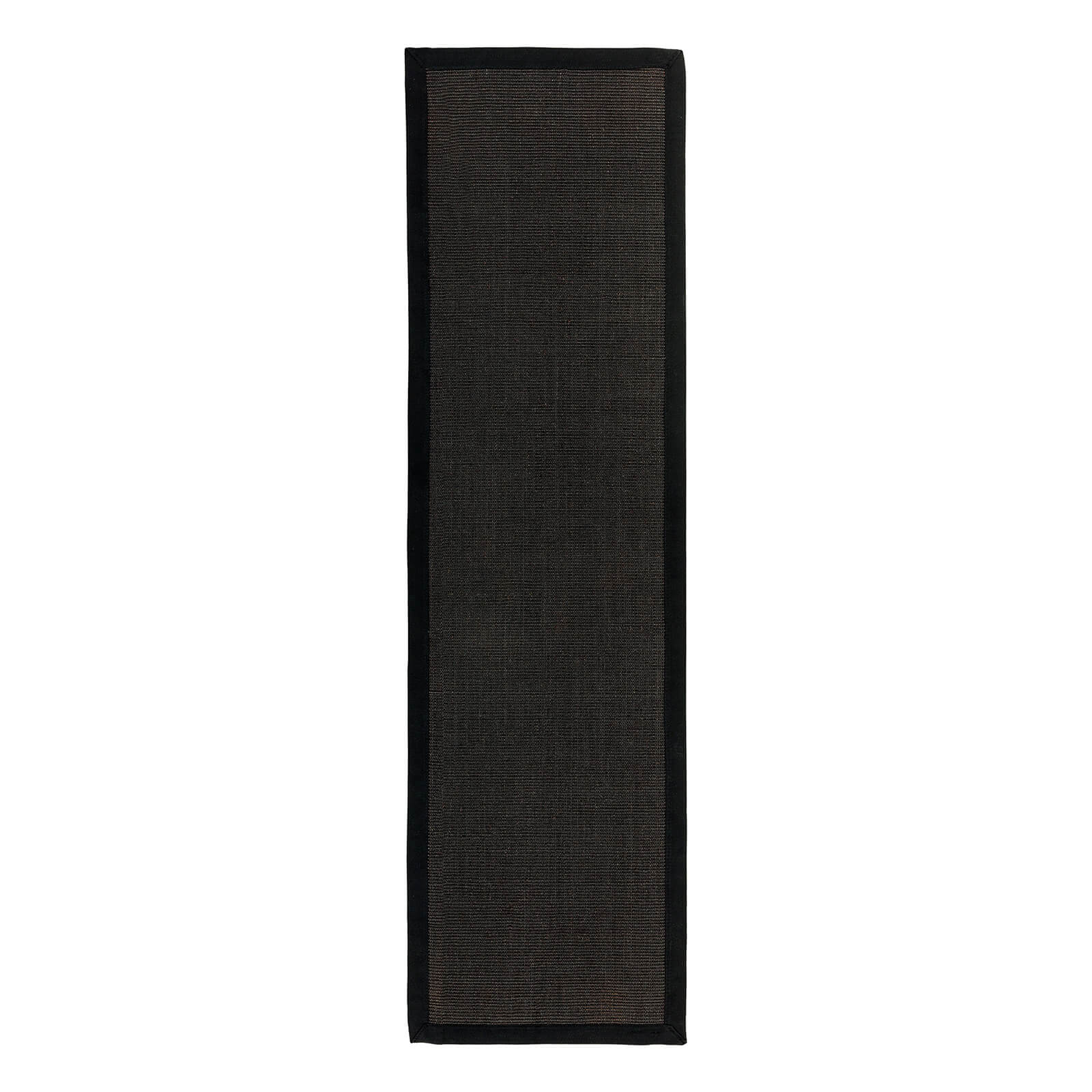 Asiatic Sisal Black / Black Runner