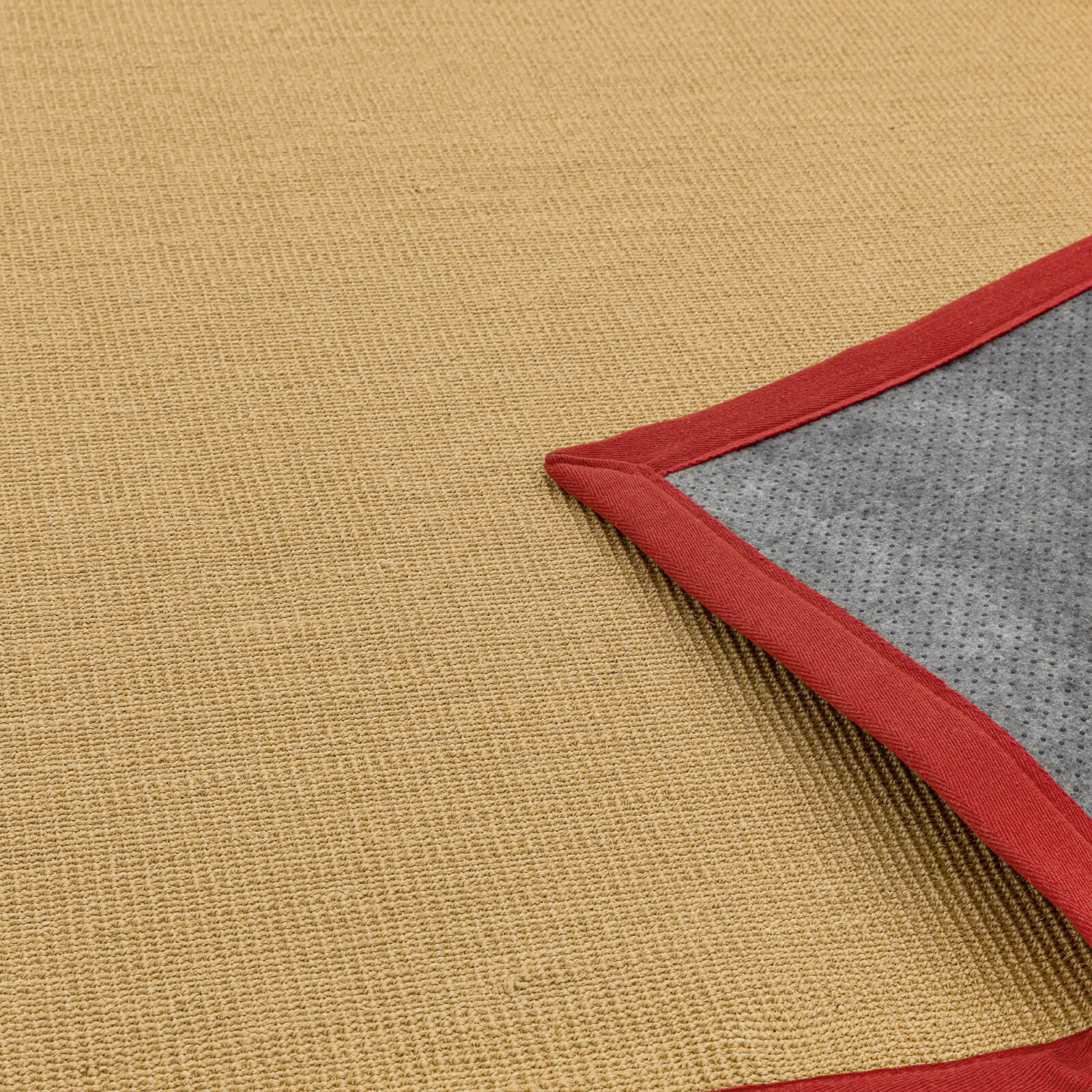 Asiatic Sisal Linen / Red Rug