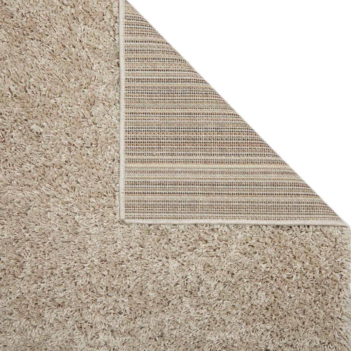 Beige Pattern E Rug Isla Beige and Brown Shaggy Rugs – e-Rugs.co.uk