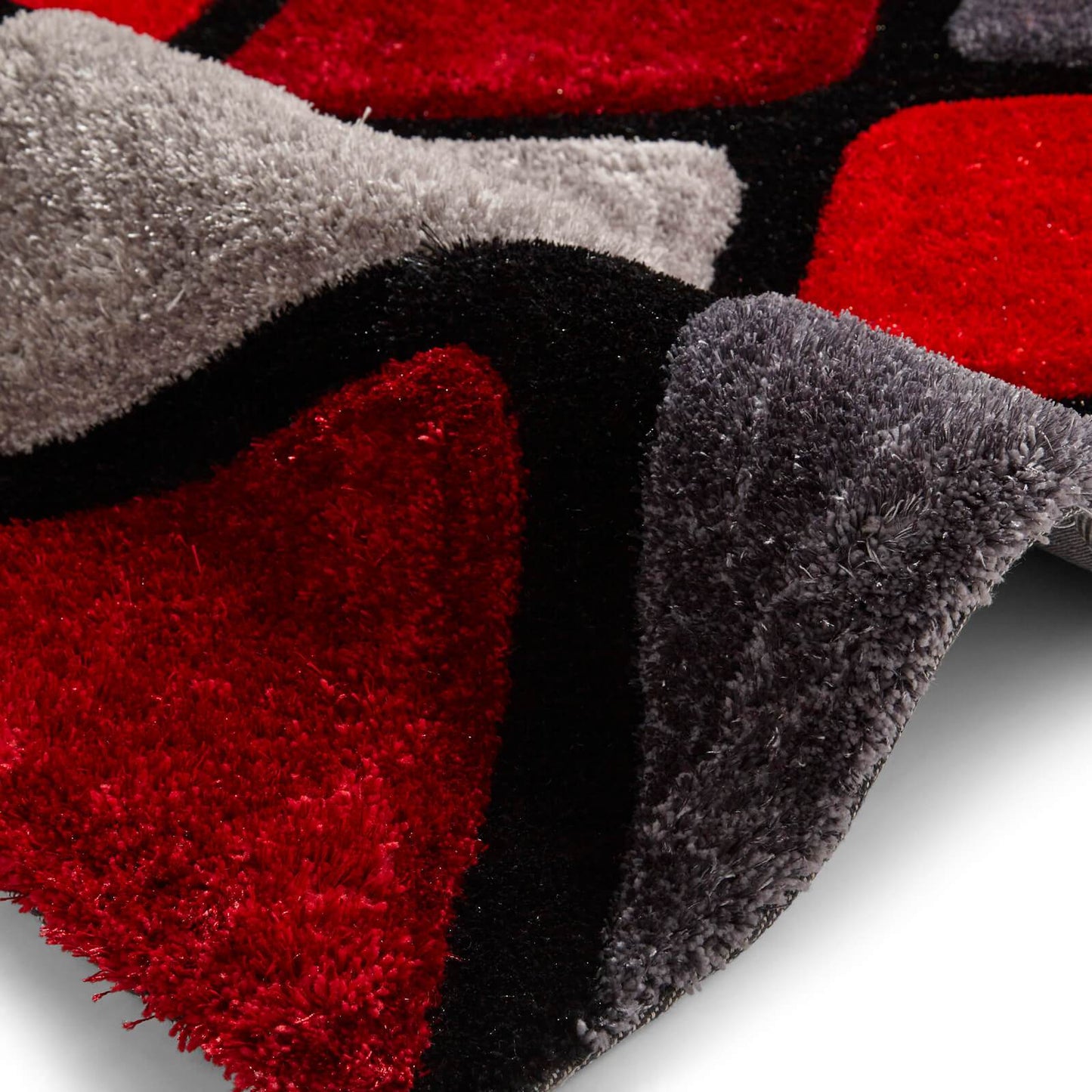 Think Rugs Noble House 9247 Grey / Red Rug