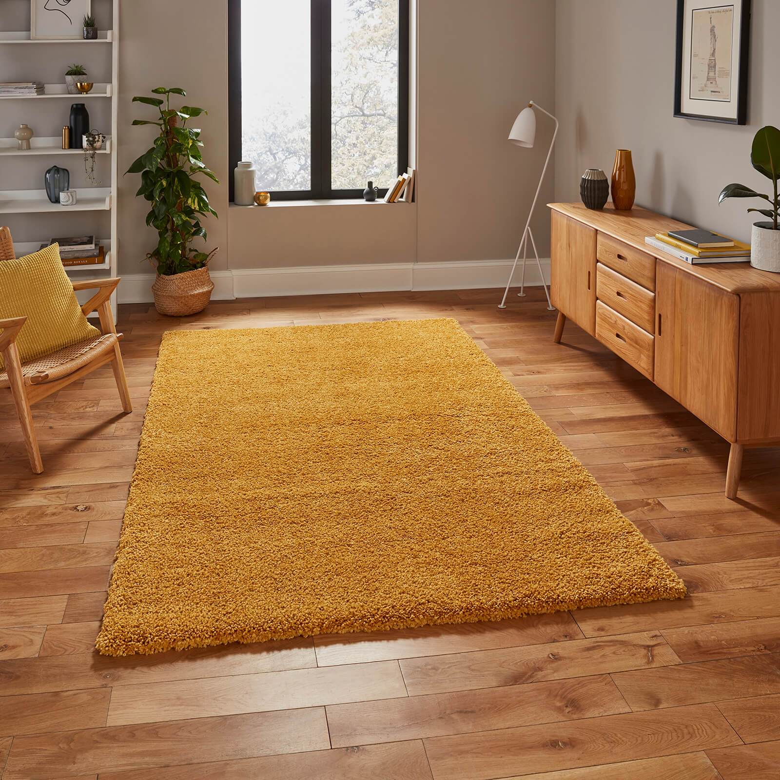 Think Rugs Sierra 9000 Yellow Rug