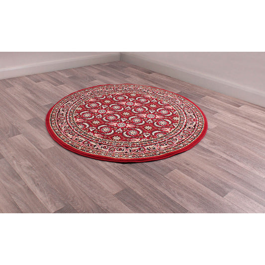 Rug Style Traditional Poly Esta Red Rug
