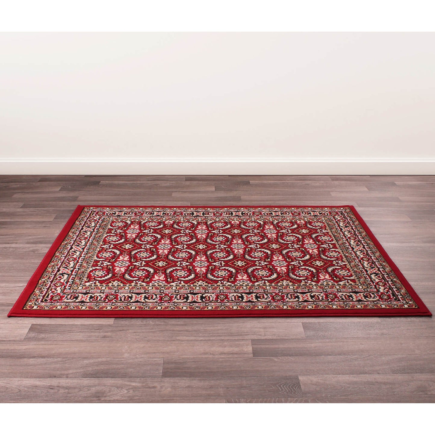 Rug Style Traditional Poly Esta Red Rug