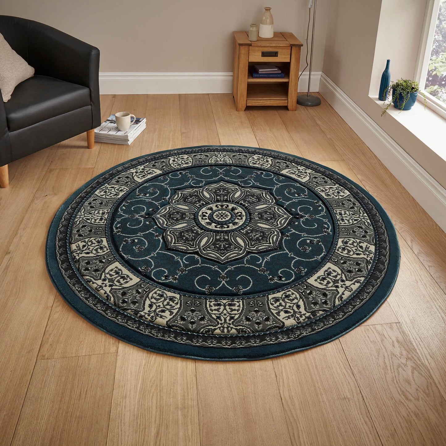 Heritage 4400 Blue Traditional Rugs