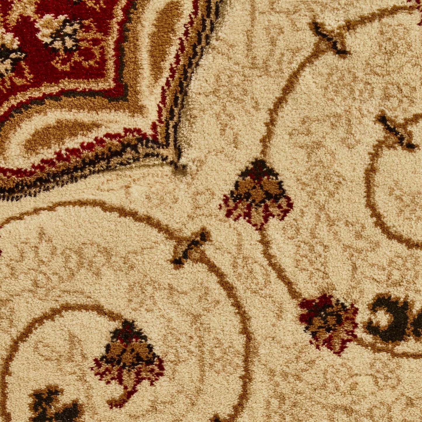 Think Rugs Heritage 4400 Cream / Red Rug