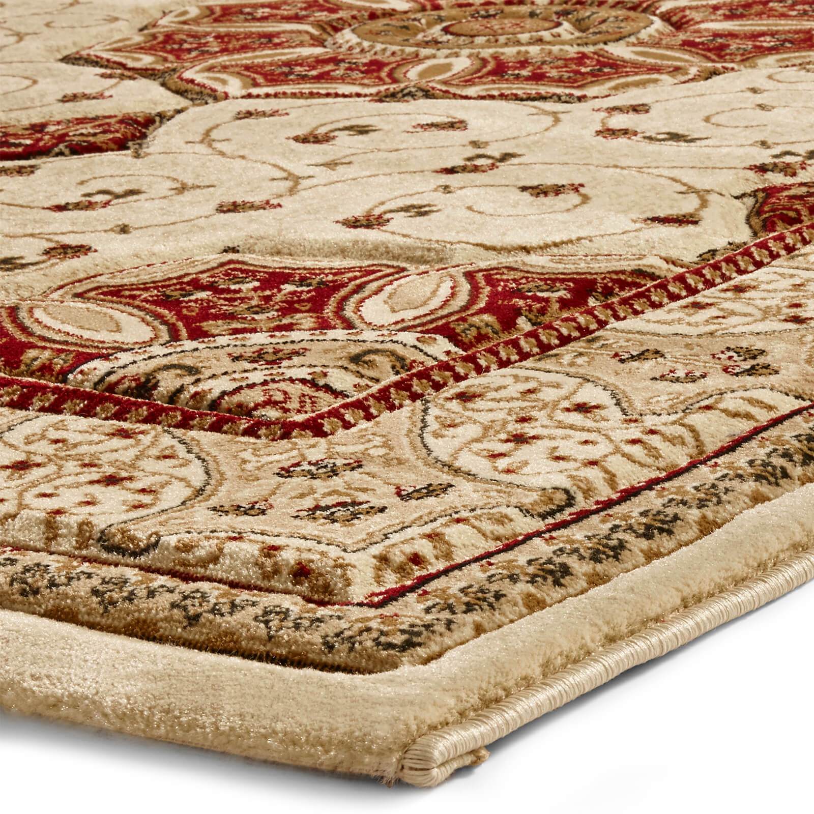 Think Rugs Heritage 4400 Cream / Red Rug