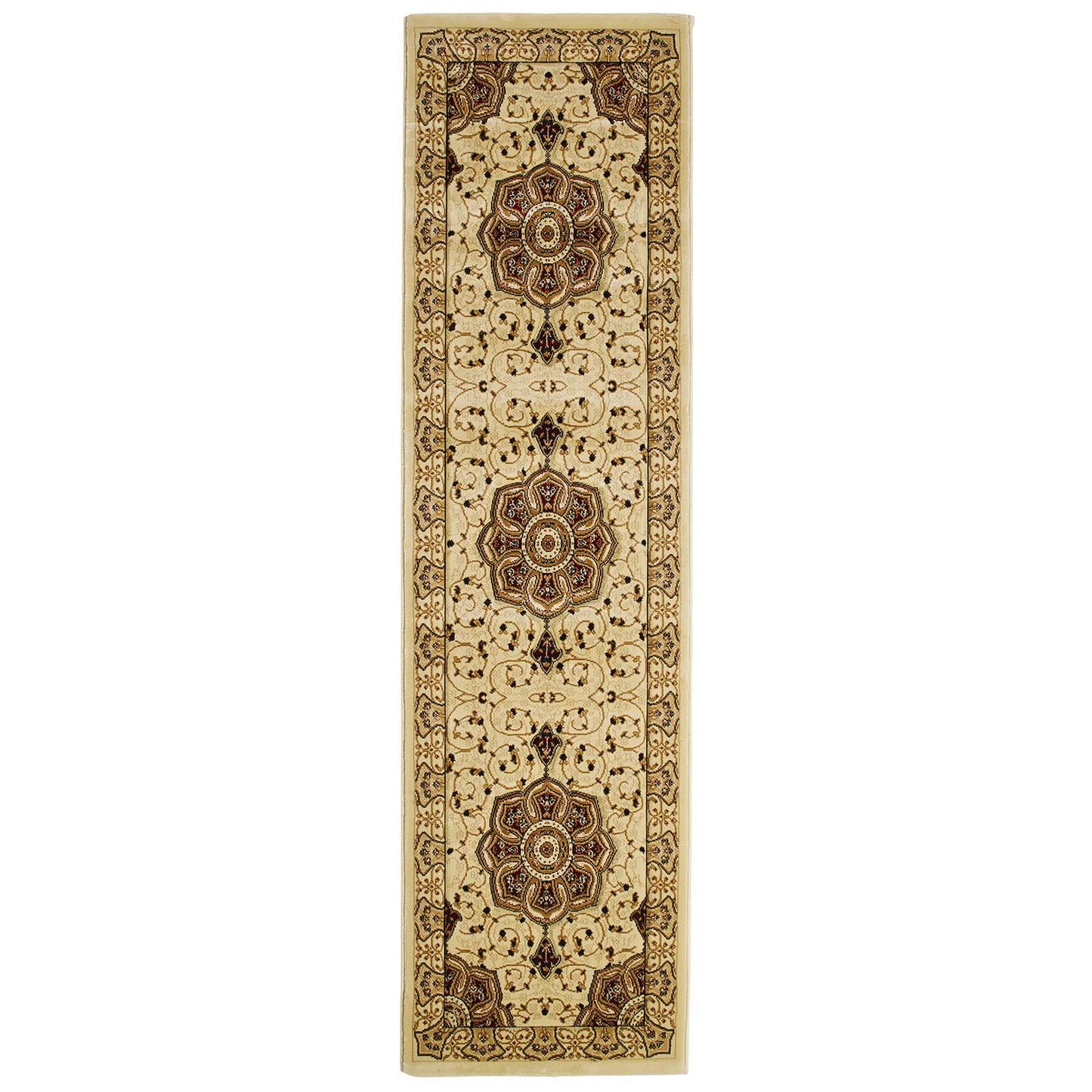 Heritage 4400 White and Cream Traditional Rugs