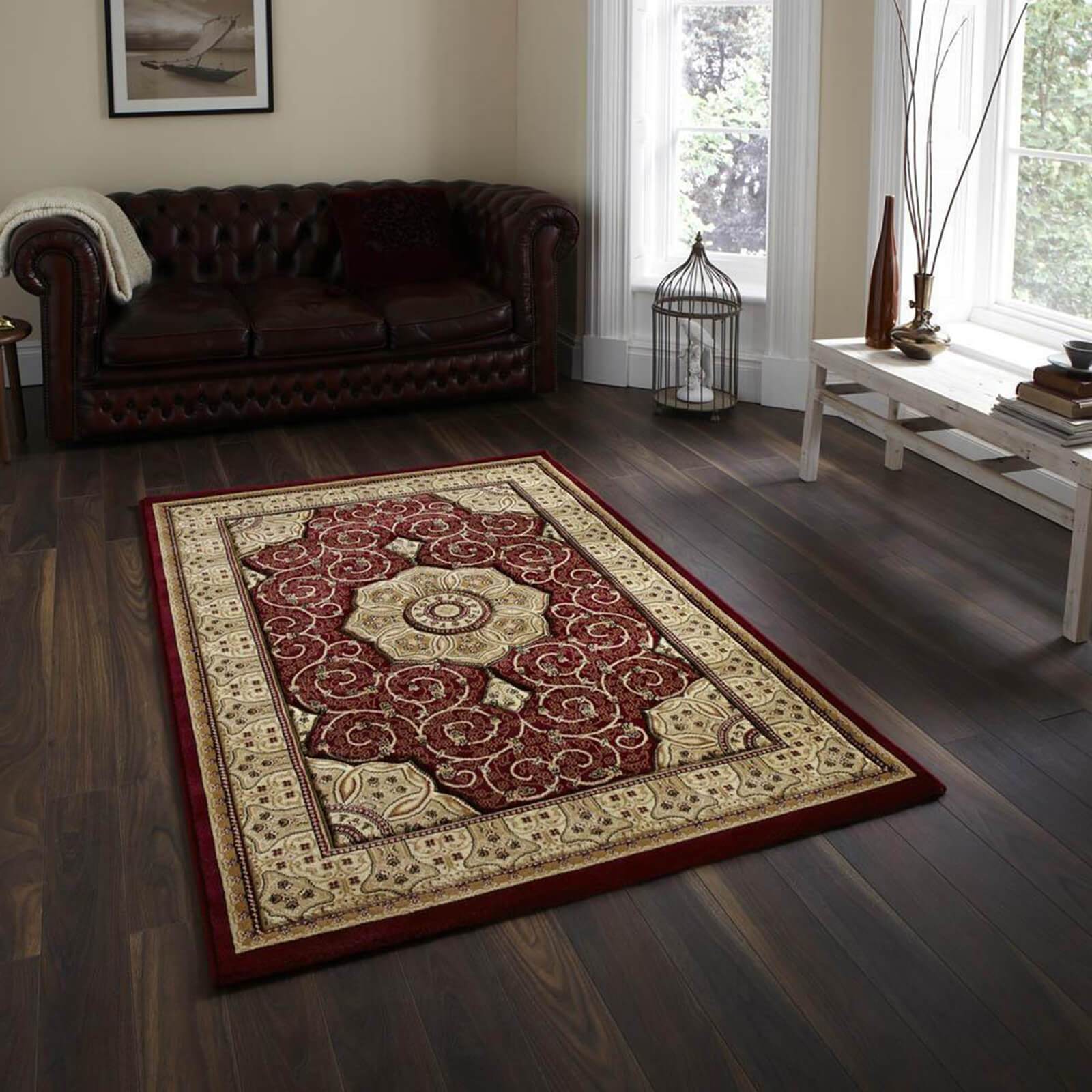 Think Rugs Heritage 4400 Red Rug