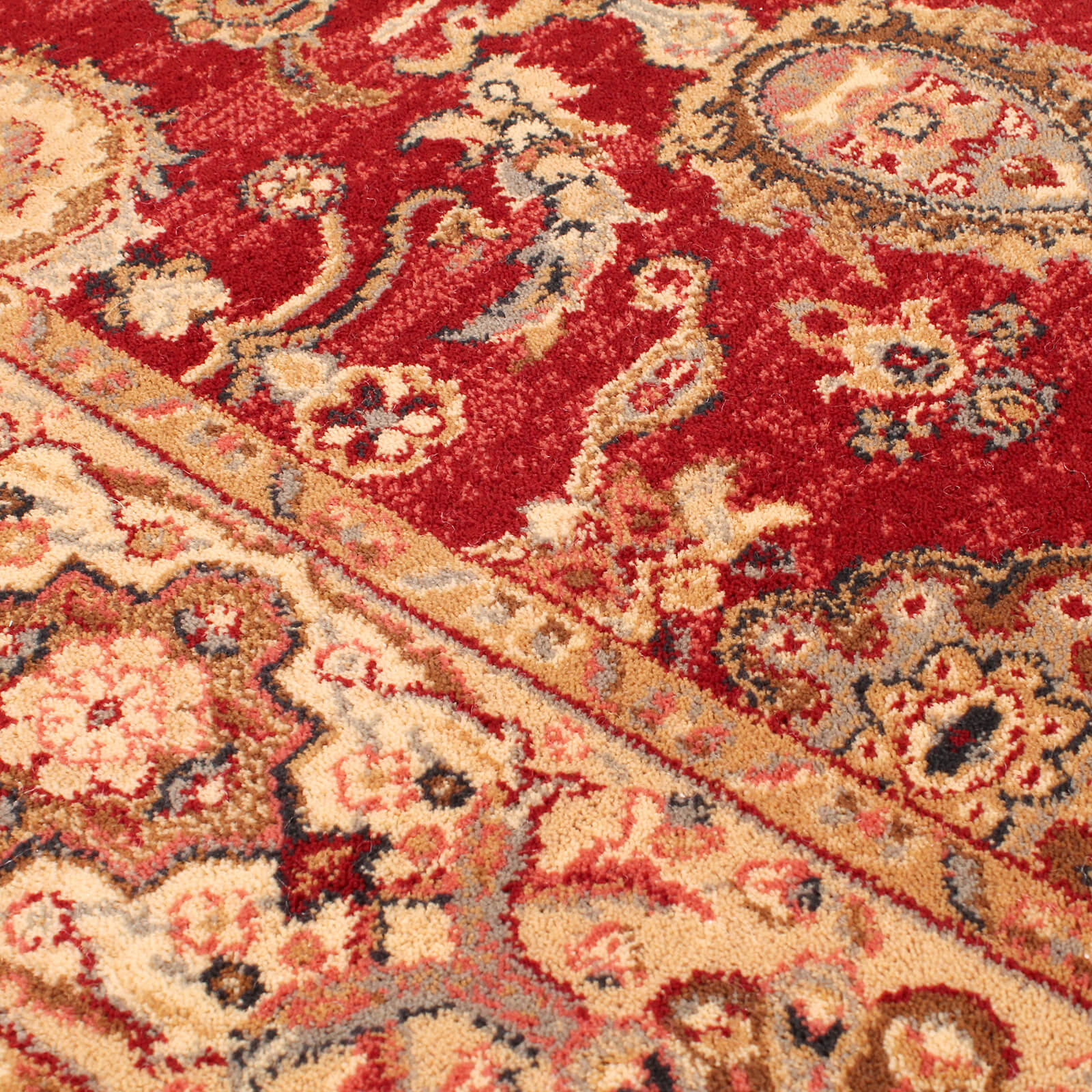 Handmade Carpets Keshan Supreme Herati Red Rug