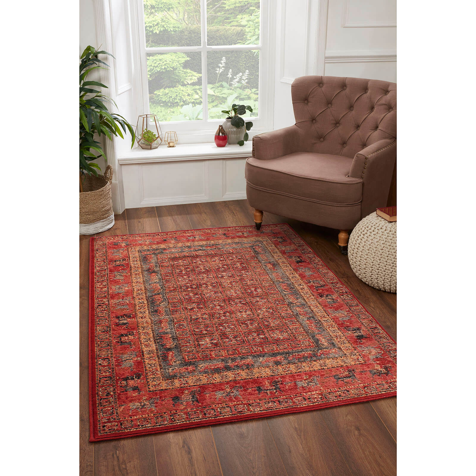 Handmade Carpets Keshan Supreme Pazyryk Terracotta Rug