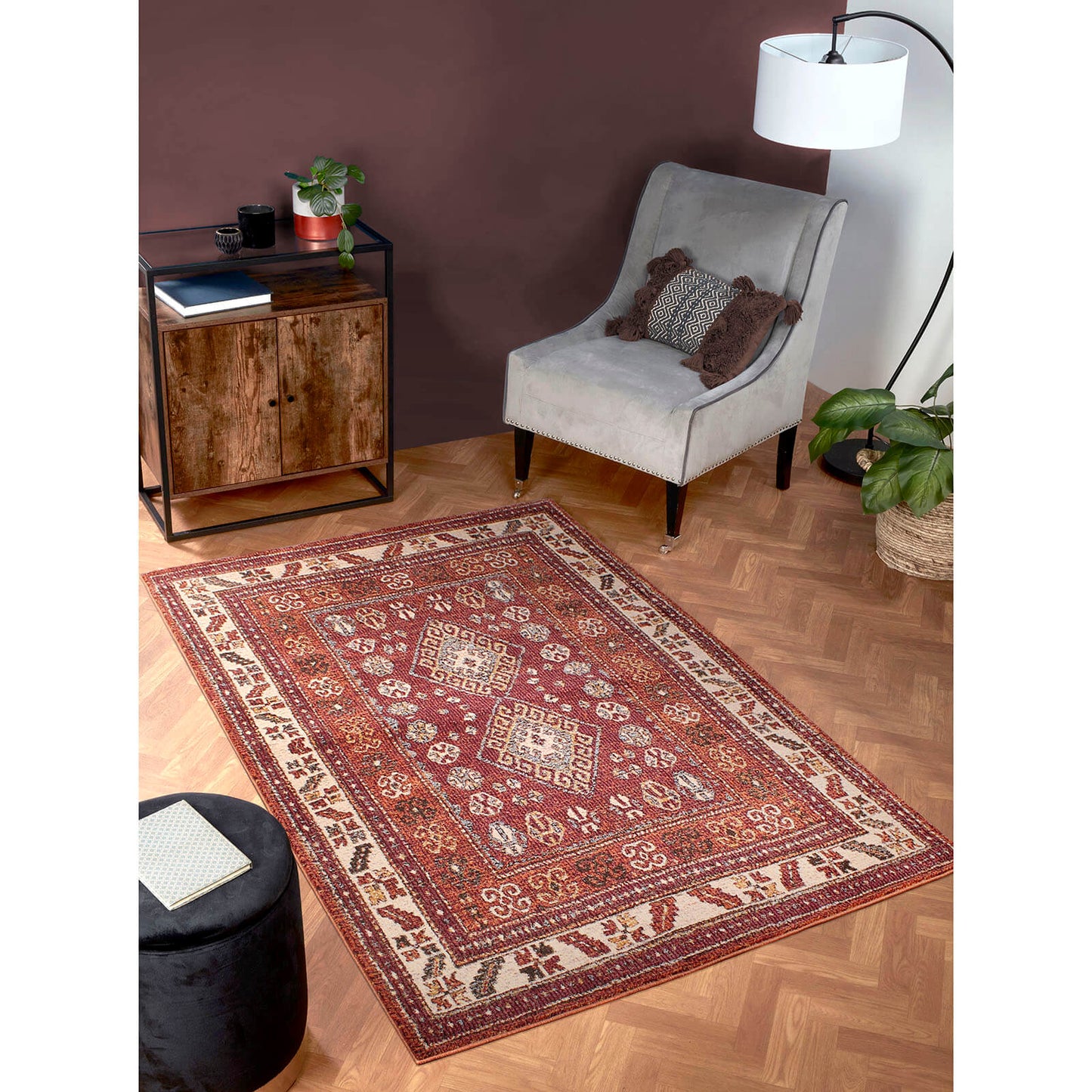 Ultimate Home Living Orient 2520 Red Rug